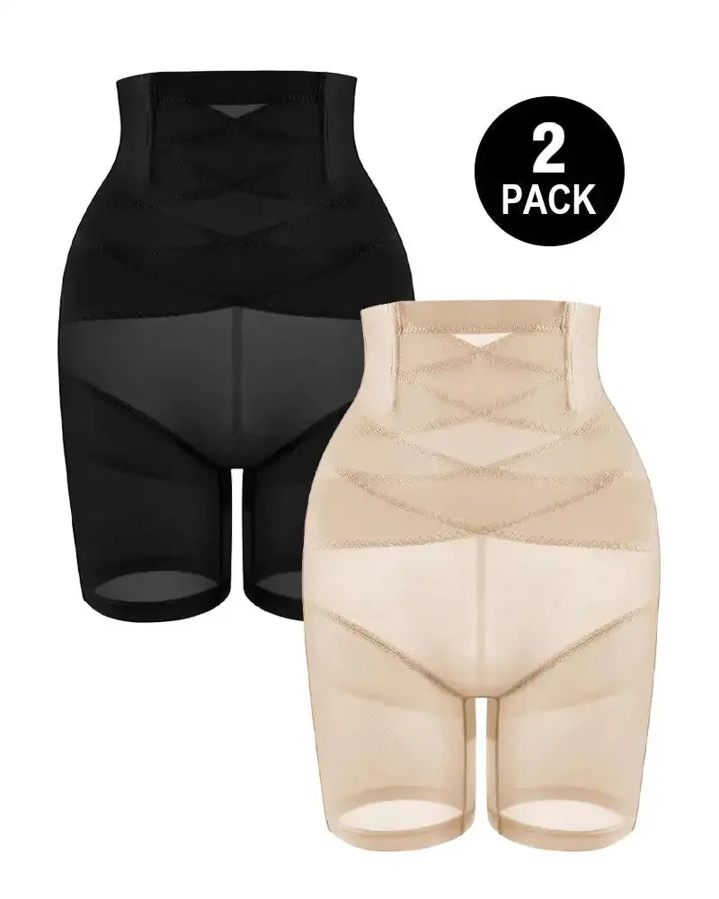 Women'S Tummy Control Butt Lift Belt Thigh Slim Shapewear Shorts High Waisted Seamless Boyshorts Panties Comfortable Underwear